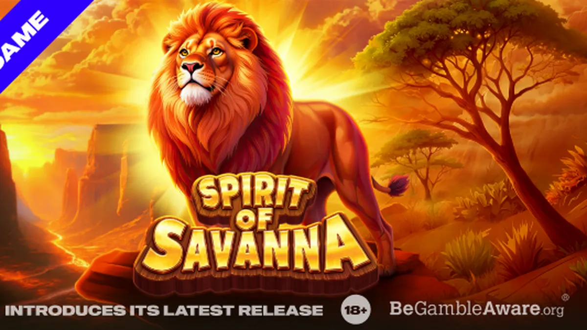 Pemandangan alam liar savana dengan elemen slot Spirit of Savanna