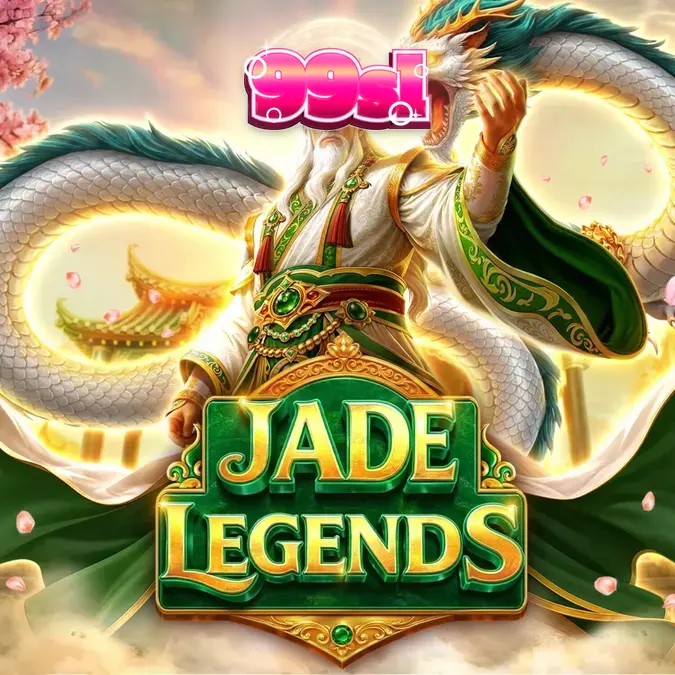 Tampilan visual slot Jade Legends dengan tema naga dan elemen Asia