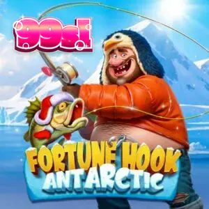 Tampilan antarmuka slot Fortune Hook Antarctic dengan tema memancing di kutub